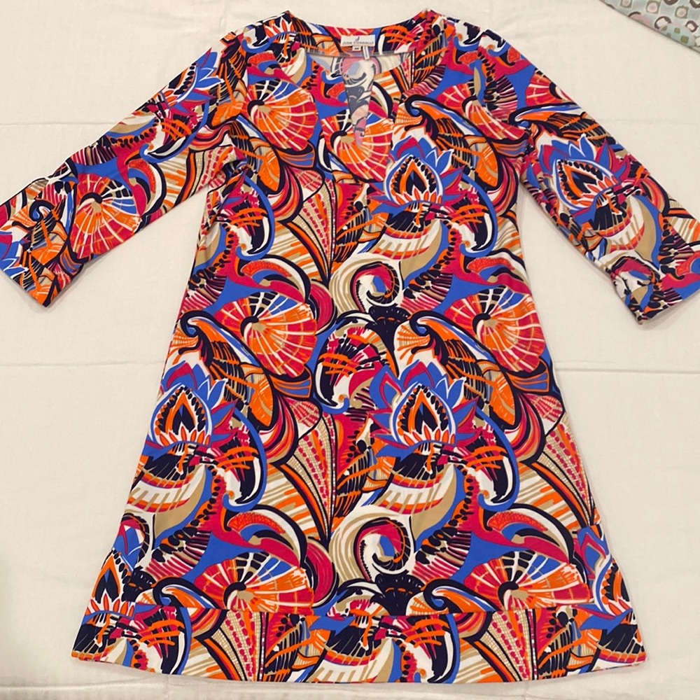 Jude Connally multi/color quarter sleeve dress